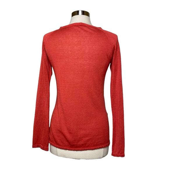 Maria Di Ripabianca Silk Linen Blend Knit Cardigan Front Pockets Women’s US 6 - Picture 4 of 11